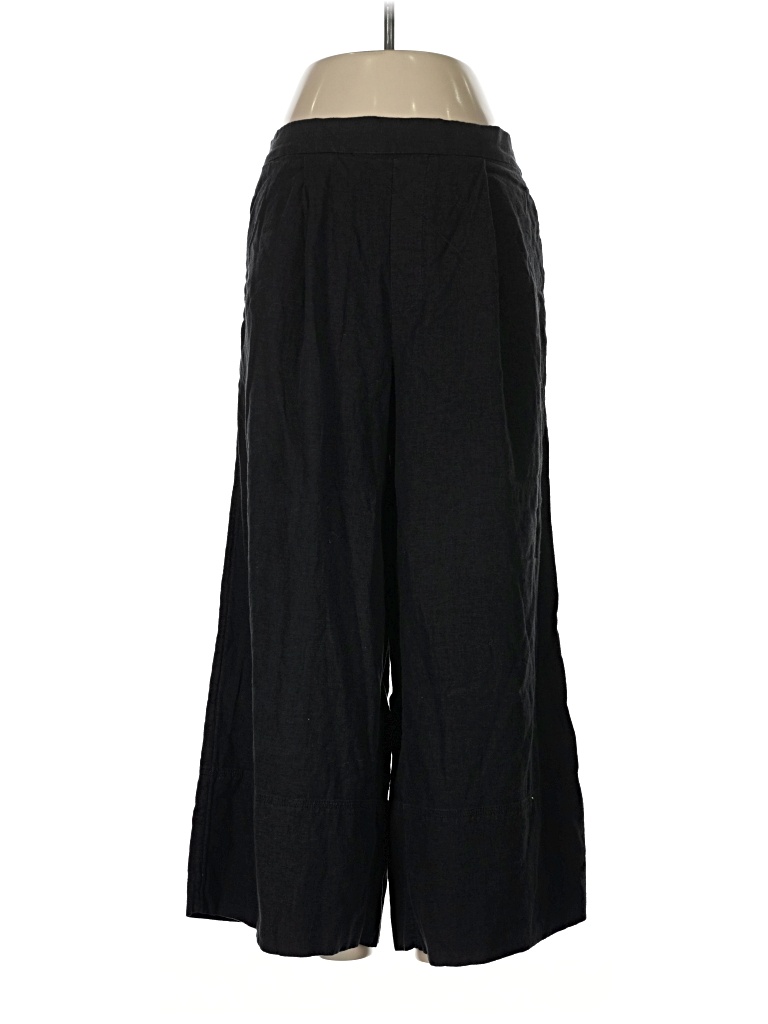 Pre-owned Banana Republic Factory Store Linen Pants In Black