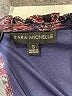 Sara Michelle Paisley Purple Short Sleeve Blouse Size S - photo 7