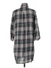 Max Studio 100% Cotton Gray 3/4 Sleeve Button-Down Shirt Size S - photo 2