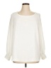 Olivia Grey Ivory Long Sleeve Blouse Size XL - photo 1