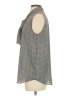 Ann Taylor 100% Polyester Gray Sleeveless Blouse Size S - photo 5