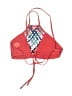 Red Carter Argyle Red Swimsuit Top Size 6 - photo 2
