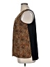 Worthington 100% Polyester Animal Print Brown Sleeveless Blouse Size XL - photo 5