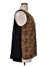 Worthington 100% Polyester Animal Print Brown Sleeveless Blouse Size XL - photo 4