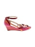 Prada 100% Leather Color Block Pink Red Wedges Size EU 37 1/2 - photo 1