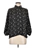 Sans Souci 100% Polyester Stars Black 3/4 Sleeve Blouse Size M - photo 1