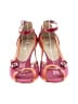 Prada 100% Leather Color Block Pink Red Wedges Size EU 37 1/2 - photo 2