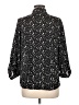 Sans Souci 100% Polyester Stars Black 3/4 Sleeve Blouse Size M - photo 2