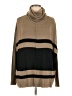 Le Temps Des Cerises 100% Acrylic Stripes Tan Turtleneck Sweater Size Med - Lg - photo 1