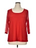 DG^2 by Diane Gilman Red 3/4 Sleeve Top Size XL - photo 1