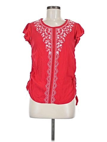 Fourteenth Place Short Sleeve Blouse (view 1)
