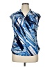 Apt. 9 Blue Sleeveless Button-Down Shirt Size XL (petite) - photo 1