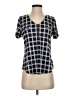 The Workshop Blue Short Sleeve Blouse Size S - photo 1