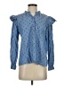 Joie 100% Cotton Blue Long Sleeve Blouse Size S - photo 1