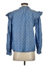 Joie 100% Cotton Blue Long Sleeve Blouse Size S - photo 2