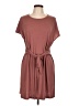Shein Solid Brown Casual Dress Size L - photo 1