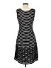 Max Studio Stripes Black Casual Dress Size M - photo 2