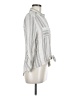 Downeast 100% Rayon Stripes Ivory Long Sleeve Blouse Size M - photo 4