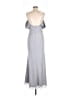 JJ's House 100% Polyester Silver Cocktail Dress Size 10 - photo 2