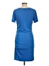 Shein Solid Blue Casual Dress Size L - photo 2