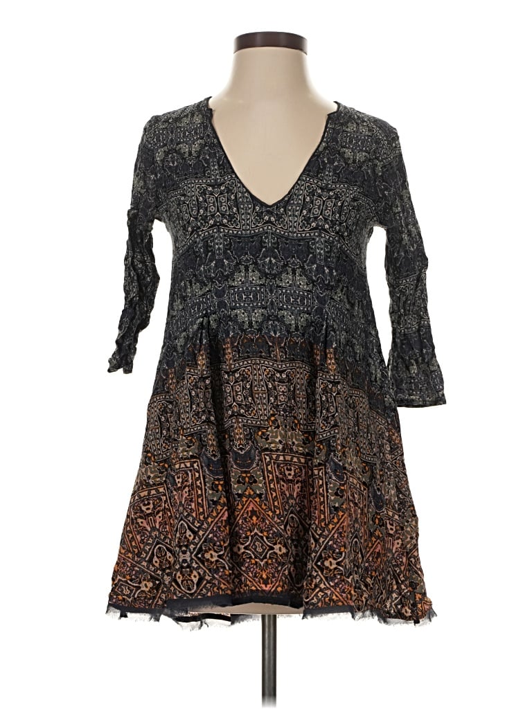Pre-owned Ecote 3/4 Sleeve Blouse In Black