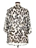 Unbranded 100% Polyester Animal Print Ivory White Kimono Size XXL - photo 2