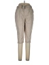 Just Be... 100% Cotton Solid Tan Casual Pants Size L - photo 1