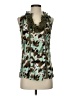 One September 100% Rayon Green Sleeveless Blouse Size S - photo 1
