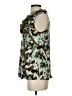 One September 100% Rayon Green Sleeveless Blouse Size S - photo 5