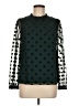 Boden 100% Polyester Polka Dots Green Long Sleeve Blouse Size 6 - photo 1