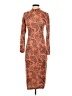Shein Paisley Brown Cocktail Dress Size 2 - photo 1