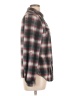 Passport 100% Polyester Plaid Gray Brown Long Sleeve Blouse Size L - photo 4