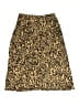 Chartou 100% Polyester Animal Print Gold Casual Skirt Size L - photo 1