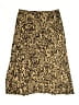 Chartou 100% Polyester Animal Print Gold Casual Skirt Size L - photo 2