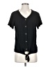 Weatherproof Black Short Sleeve Blouse Size S - photo 1