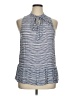 Faded Glory 100% Rayon Blue Sleeveless Blouse Size XL - photo 1