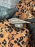 Point Sur 100% Silk Animal Print Brown Long Sleeve Silk Top Size M - photo 9