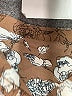 Timeson 100% Polyester Floral Brown Short Sleeve Blouse Size 0X (estimated) - photo 7