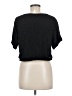 H&M 100% Viscose Black Short Sleeve Top Size 8 - photo 2