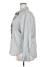 Ann Taylor 100% Polyester Stripes Gray Long Sleeve Blouse Size XXL - photo 5