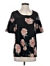 Corvia Black Short Sleeve Blouse Size S - photo 1