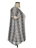 Marisa Christina Chevron-herringbone Silver Short Sleeve Blouse Size 1X - photo 4