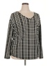 LIVI Checkered-gingham Black Pullover Sweater Size 18 - 20 Plus - photo 1