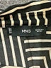 MNG 100% Polyester Stripes Black Long Sleeve Blouse Size 0 - photo 7