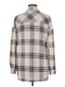 Love Potion Plaid Gray Long Sleeve Blouse Size M - photo 2
