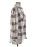 Love Potion Plaid Gray Long Sleeve Blouse Size M - photo 4