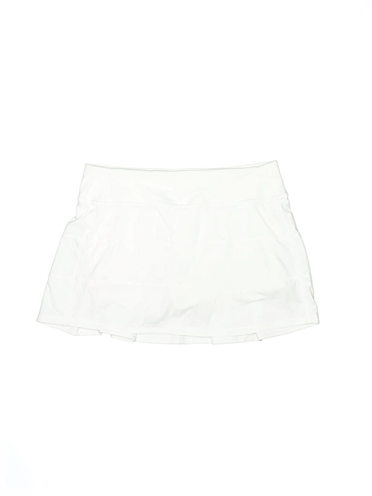 Pre-owned Lululemon Athletica Active Skort In White
