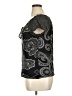 BILA 100% Rayon Black Short Sleeve Blouse Size XL - photo 5