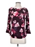 Elle Burgundy 3/4 Sleeve Blouse Size S - photo 1