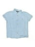 Assorted Brands 100% Cotton Blue Short Sleeve Button-Down Shirt Size 10 - photo 1